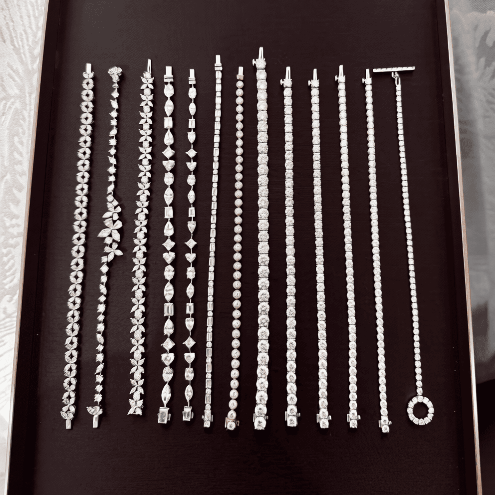 Chocolate and Champagne Lab-Grown Diamond Tennis Bracelet