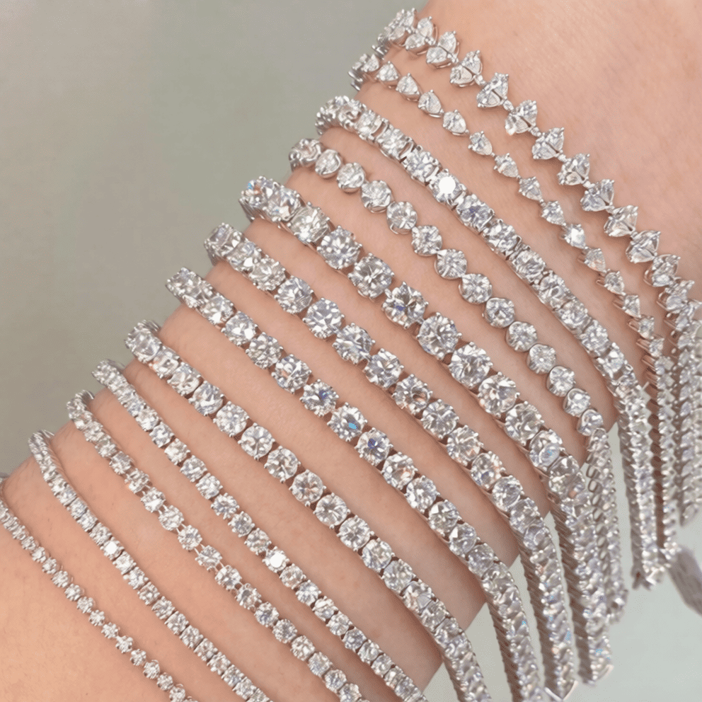 Men's Diamond Tennis Bracelet and Chain Jewelry