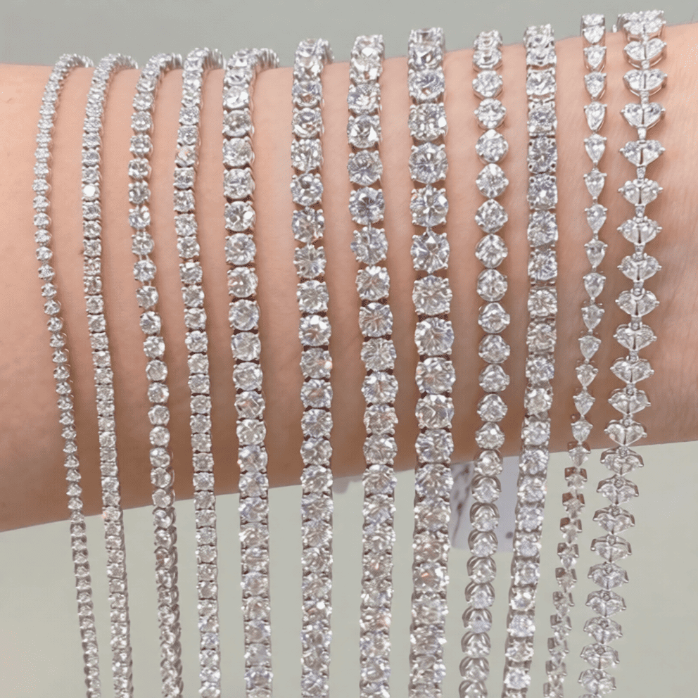 Emerald Cut Step-Cut Lab Diamond Tennis Bracelet