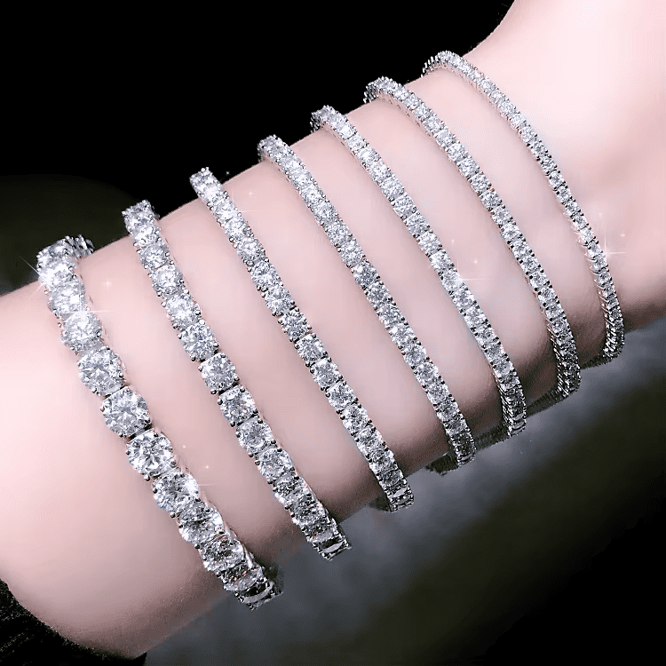 Calibrated Precision Melee to Large Lab Diamond Tennis Bracelet Sizing